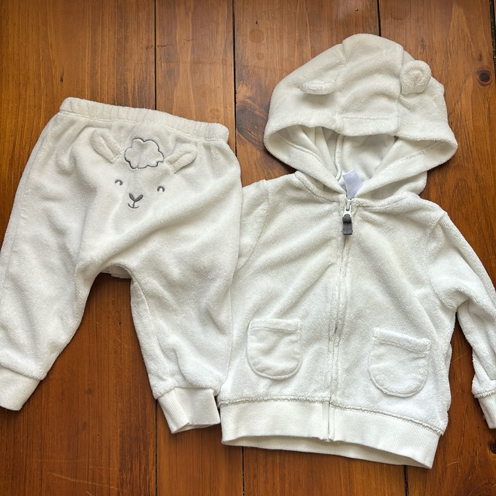 Carters sheep sweatsuit